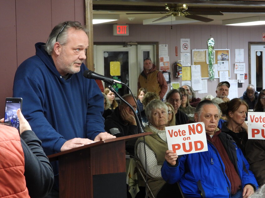Liberty resident Michael Barton spoke both on his own behalf, cautioning against the law, and for Swan Lake&rsquo;s Nancy Levine, who submitted a letter detailing her shared opposition.