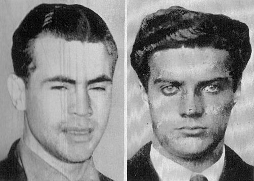 Mugshots of Anthony &ldquo;Dukey&rdquo; Maffetore (left) and Abraham &ldquo;Pretty&rdquo; Levine.
