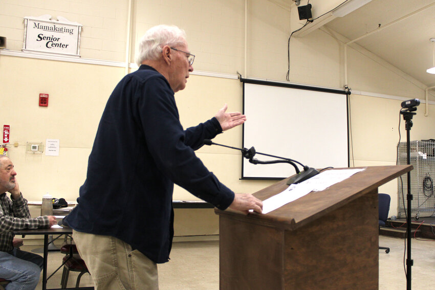 Mamakating resident Chris Leser expressed his desire to see a slowdown of the dumping of items such as refrigerators at the Spring Cleanup.
