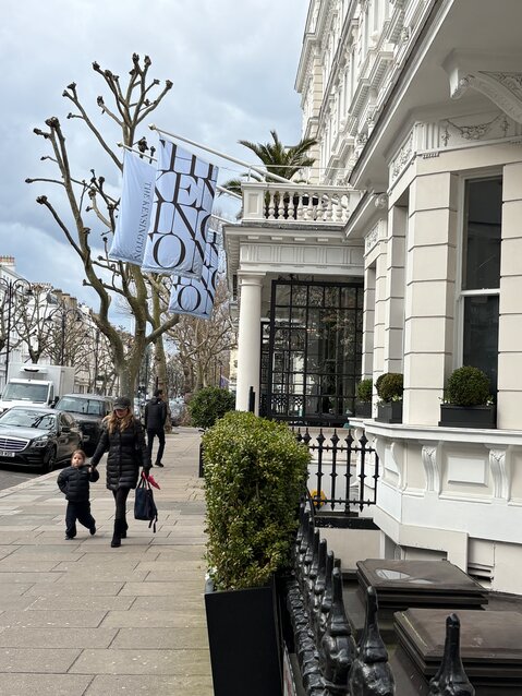The Kensington Hotel, our home base for the adventure