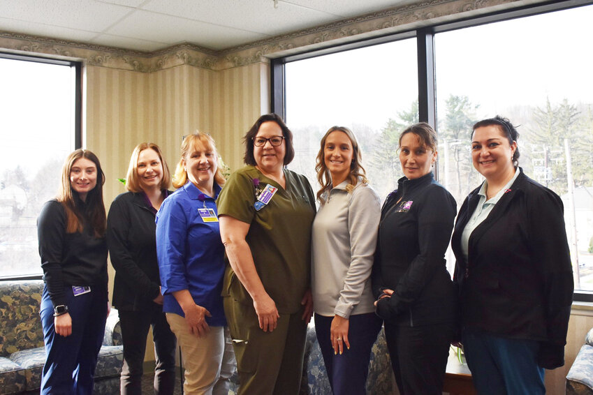 Photo l to r: Alexandra Coppola Chatham University OT student, Karen Stumpo OTR/L, Kathleen Neenan OTR/L, Linda Moore OTR/L, Jessica O&rsquo;Neill MS, OTR/L, Kristen Ost, MS, OTR/L, Alyssa Tyler COTA/L    Missing from photo: Jacqueline Gallik MS OTR/L