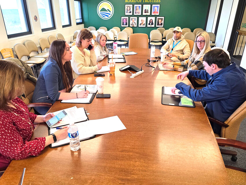 Members of the Sullivan County Chamber of Commerce Foundation Leadership Sullivan 2025 Class working hard in a recent planning session to finalize details of &ldquo;The Little Pantry Project&rdquo; they are conducting as their class community project.