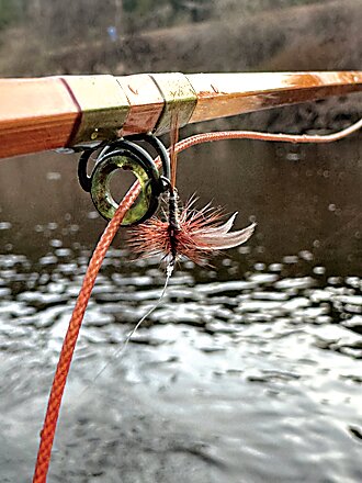 A beautiful Iron Blue Dun tied by Seth Cavarretta.