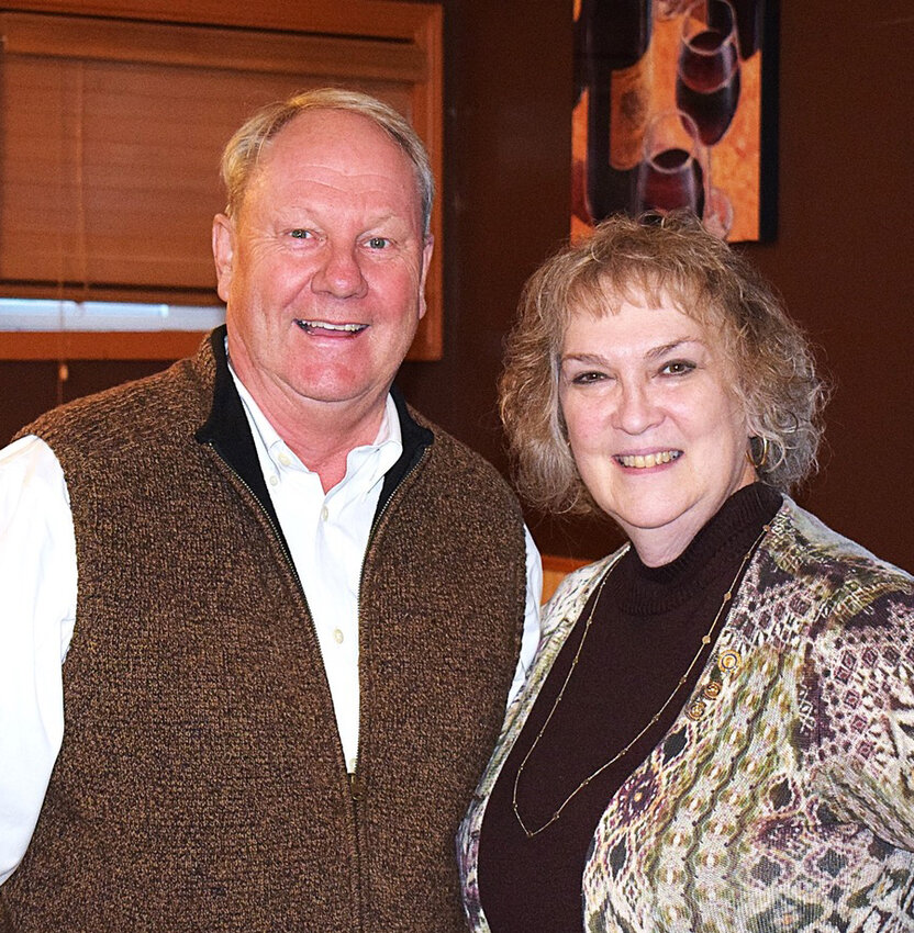 Sullivan County Democrat Newspaper Publisher Fred Stabbert with Lori Orestano-James at a recent Monticello Rotary event where Fred Stabbert spoke about the history of newspapers in Sullivan County. &ldquo;Informative and engaging, Fred captured the room with his wit and knowledge of Sullivan County and the amazing history of this iconic publication,&rdquo; said Orestano-James.