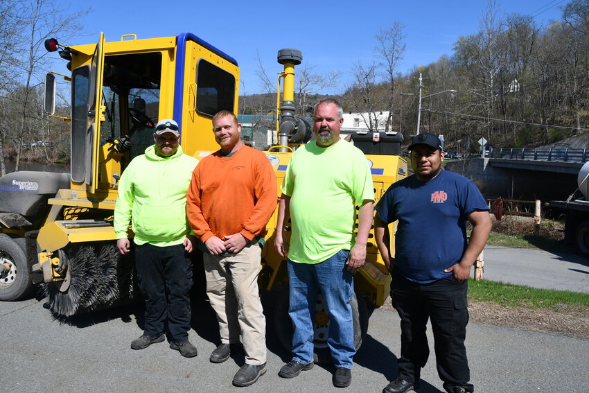 The Road Sweep crew are, from the left: Dylan Schrader, Martin Chevalier, Rob Drobysh and Kevin Alvarado. Missing are Jeff Hill and Bruce Dainack.