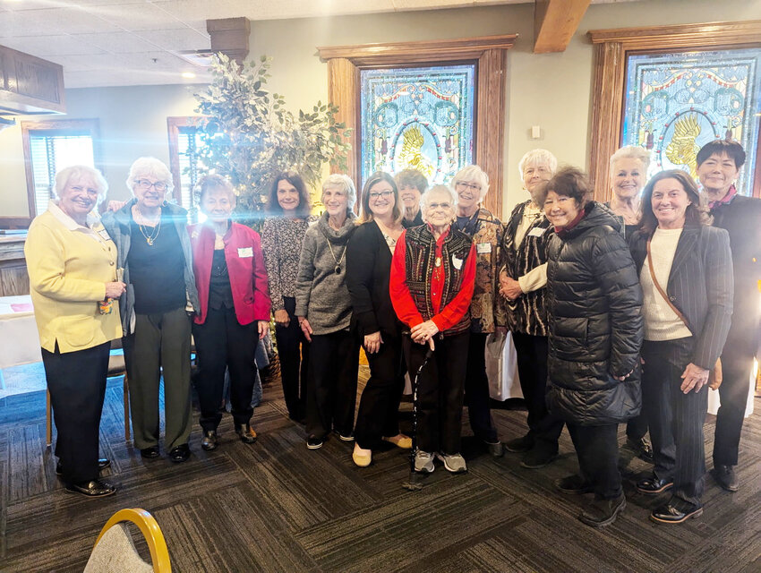 Community Garden Club of Liberty officers and the Luncheon Committee for the District X FGCNYS Spring Luncheon.