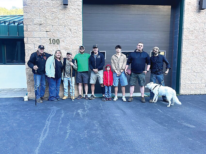 Members of the Hortonville Fire Department enjoyed a long sunny walk together recently.