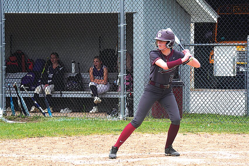 Batter up: Julia Meola of the Wildcats up to bat during their dynamic game against the Burke Eagles.