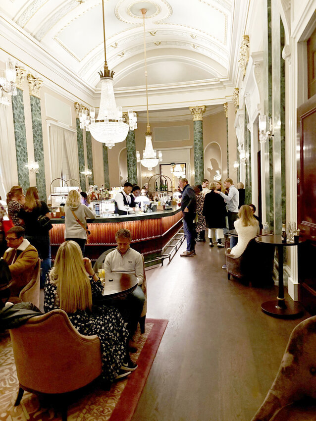 The setting for our pre-theatre dinner.