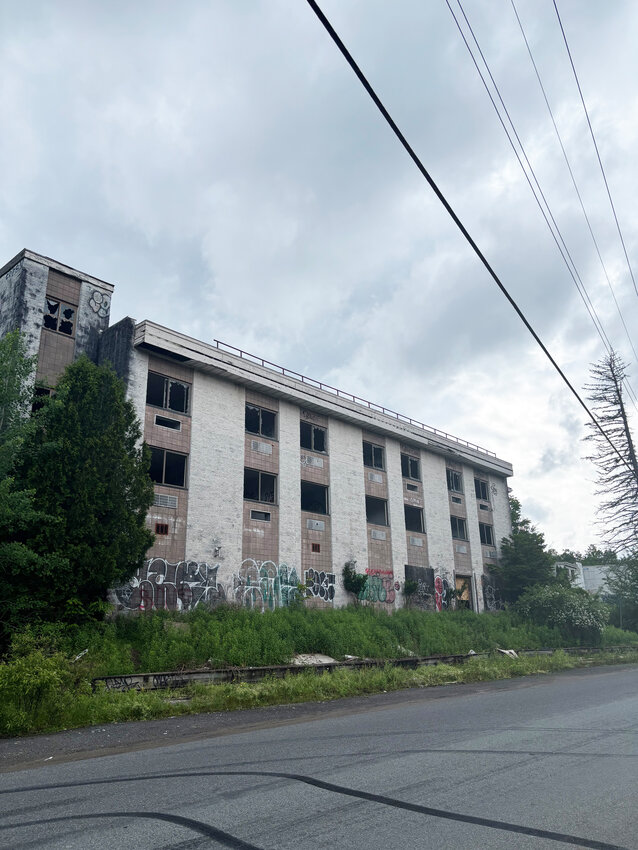 The derelict Paramount Hotel
in Parksville.