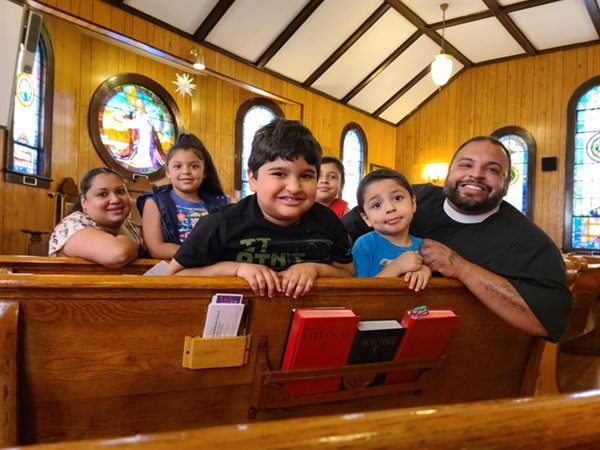 Pastor Charles Perez, the new Senior Paster of the Barryville United Methodist Church, is welcomed to the historic  Church with his wife Jenny, daughter Serenity, and sons Jeremiah, Josiah and Abraham.  Pastor Charles's inaugural worship service at the Church will be on Sunday, July 19th at 9:00a.m.