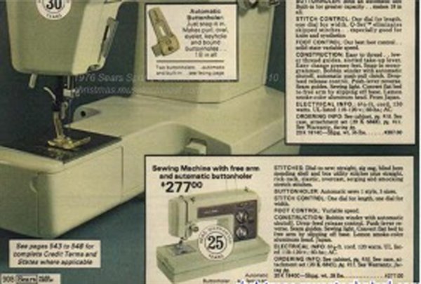 I found an old 1976 Sears Spring and Summer catalog (remember those?) online selling a model similar to ours that sold for $277.