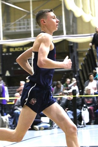 Tri-Valley's Adam Furman exudes stamina and speed in a 1600-meter race at last year's Section 9 championships. Furman, a three-season runner is currently a sophomore