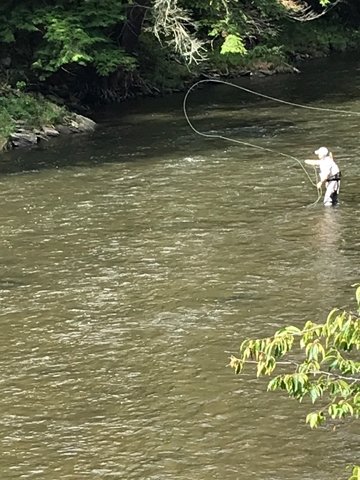 Fly-fishing is not difficult to learn; similar to riding a bicycle, it just takes practice. Strength is not required, but rhythm and timing is necessary for an accurate cast.