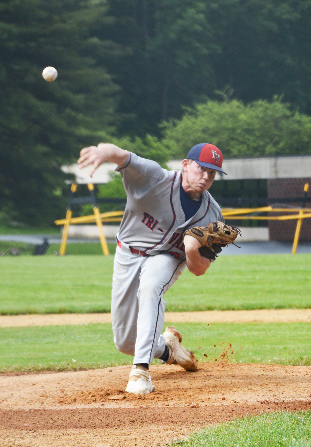 Jacob Yager struck out 14 batters in Tuesday's playoff win.