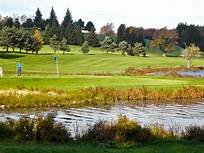 Water on several holes at the Town of Fallsburg Lochmor Golf Course require accurate approach shots during all types of competition.