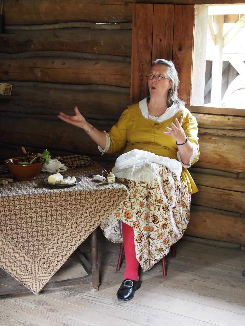 Nancy Walter, who hails from near Scranton, PA, describes some of the home crafts the early settlers knew, such as making candles, usually from tallow or beeswax.