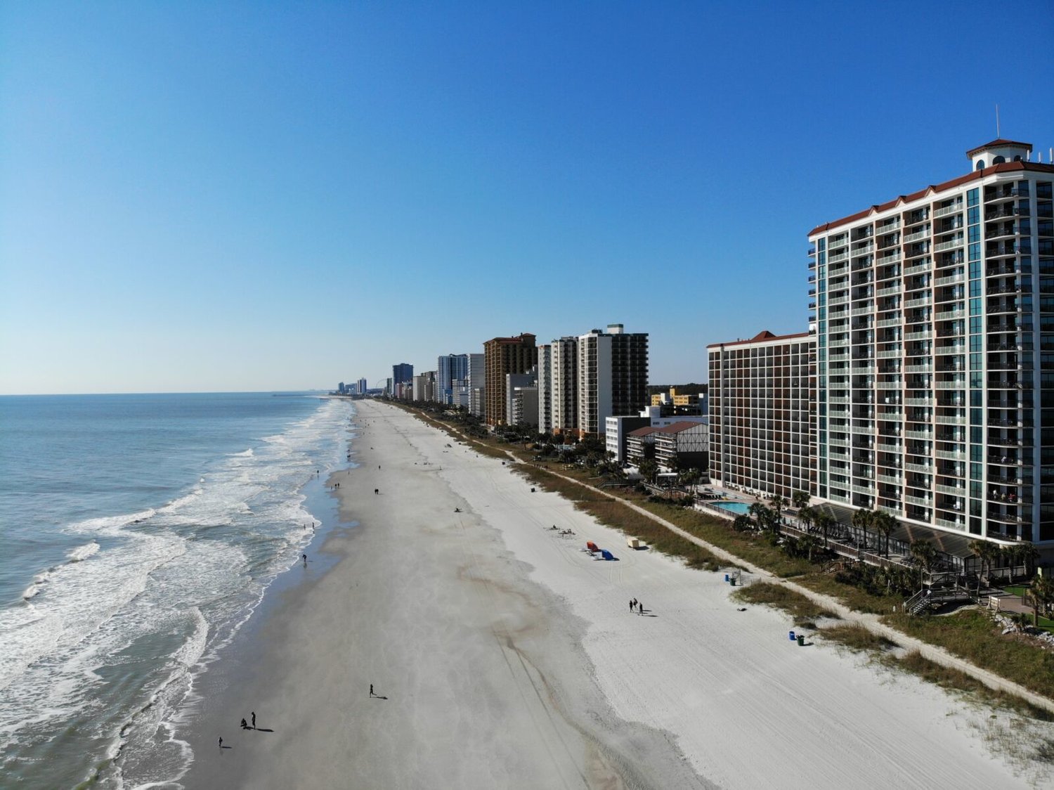As for a lot of the East Coast shoreline, condominiums are very popular.