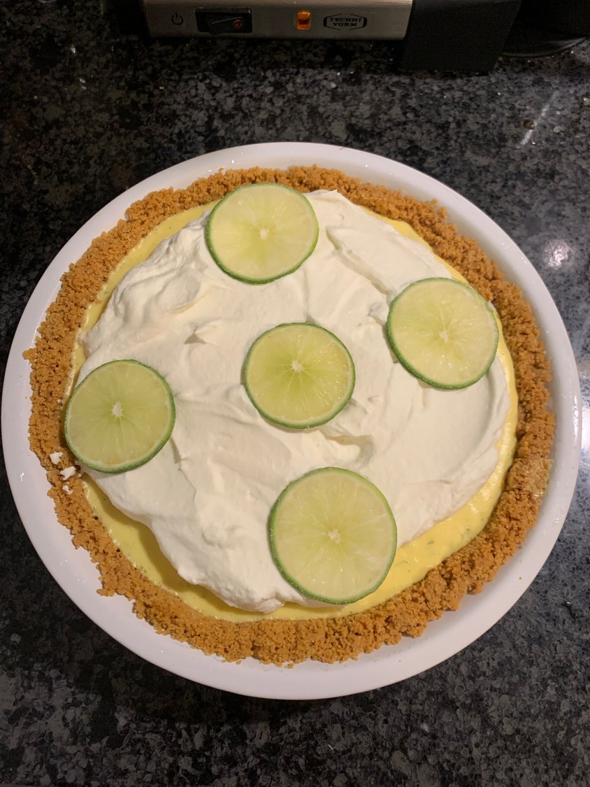 This frozen key lime pie was hands down the best dessert I have had all summer.