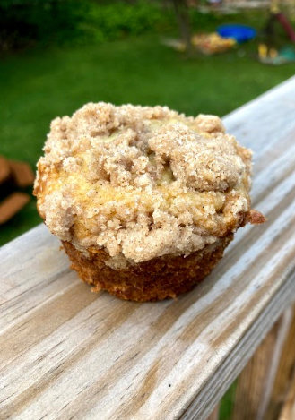 These banana crumb muffins are a much lighter alternative to banana bread, but still have all the same delicious flavors.