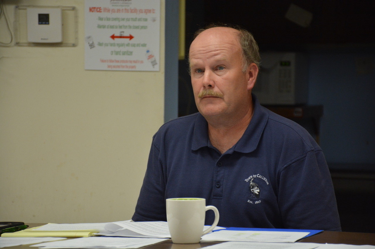 Callicoon Supervisor Tom Bose at Monday's meeting when two new local laws were passed by the town board.