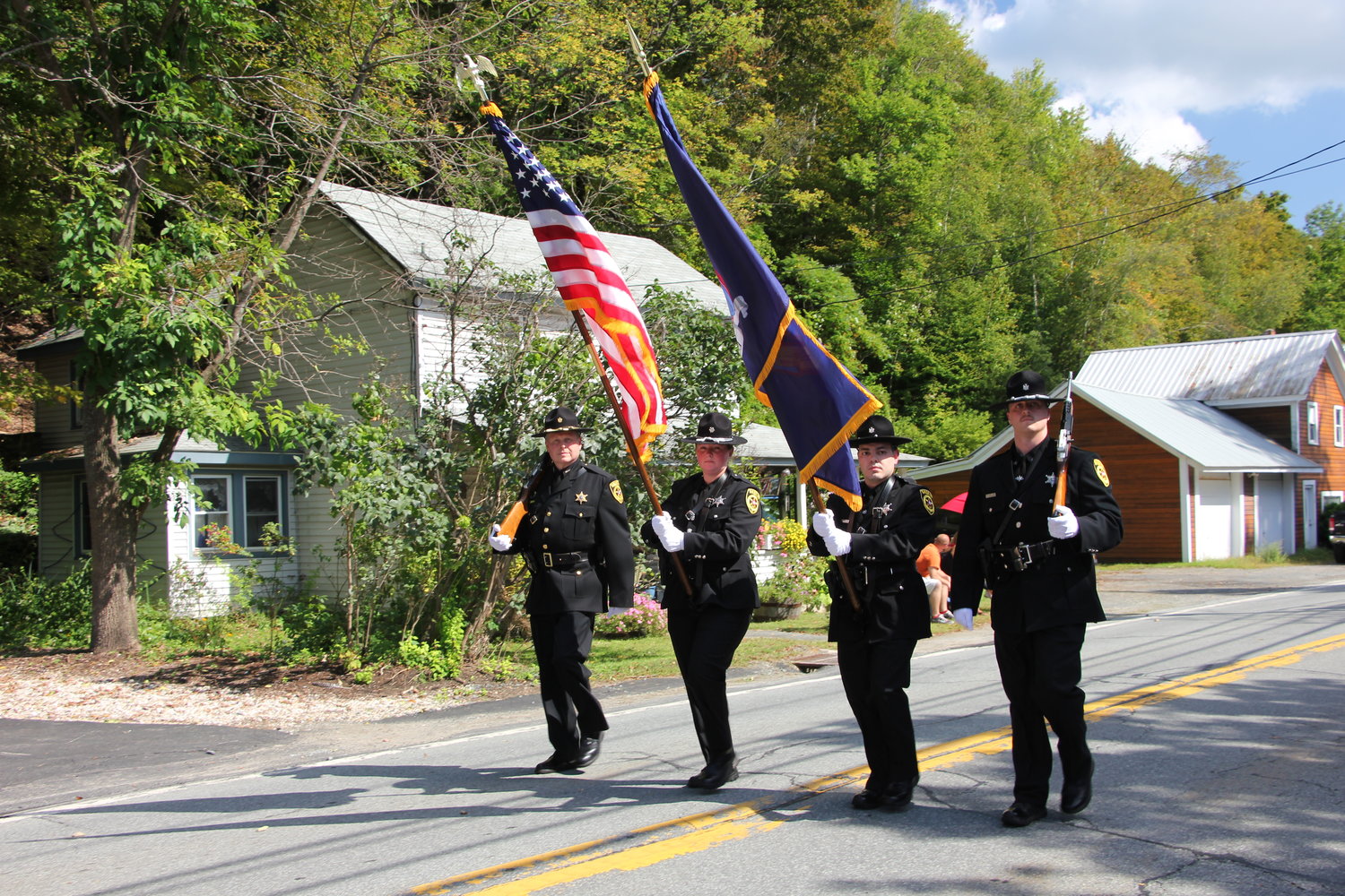 The Sullivan County Sheriff’s Department color guard included Undersheriff Eric Chaboty (far left).