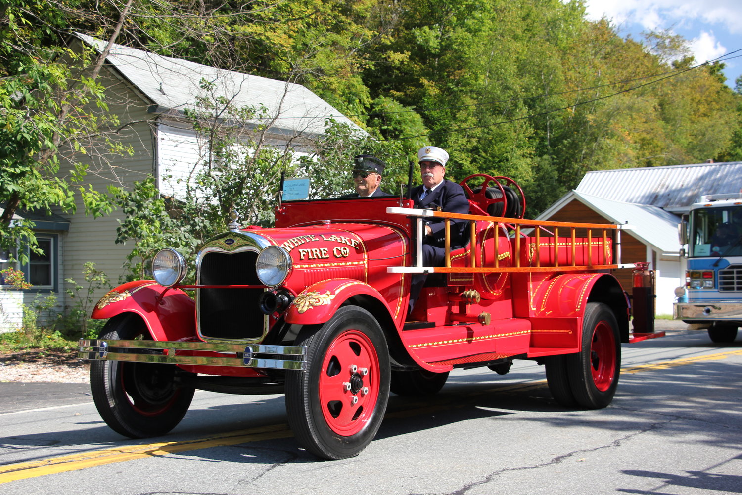 White Lake Fire Department brought their charming antique fire truck.