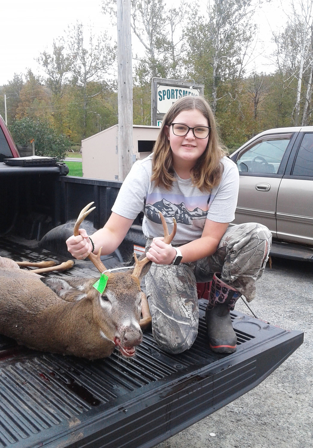 Maylee Phelps of Callicoon harvested a 177.05 point deer. The 6-pointer weighed 131.8 pounds.