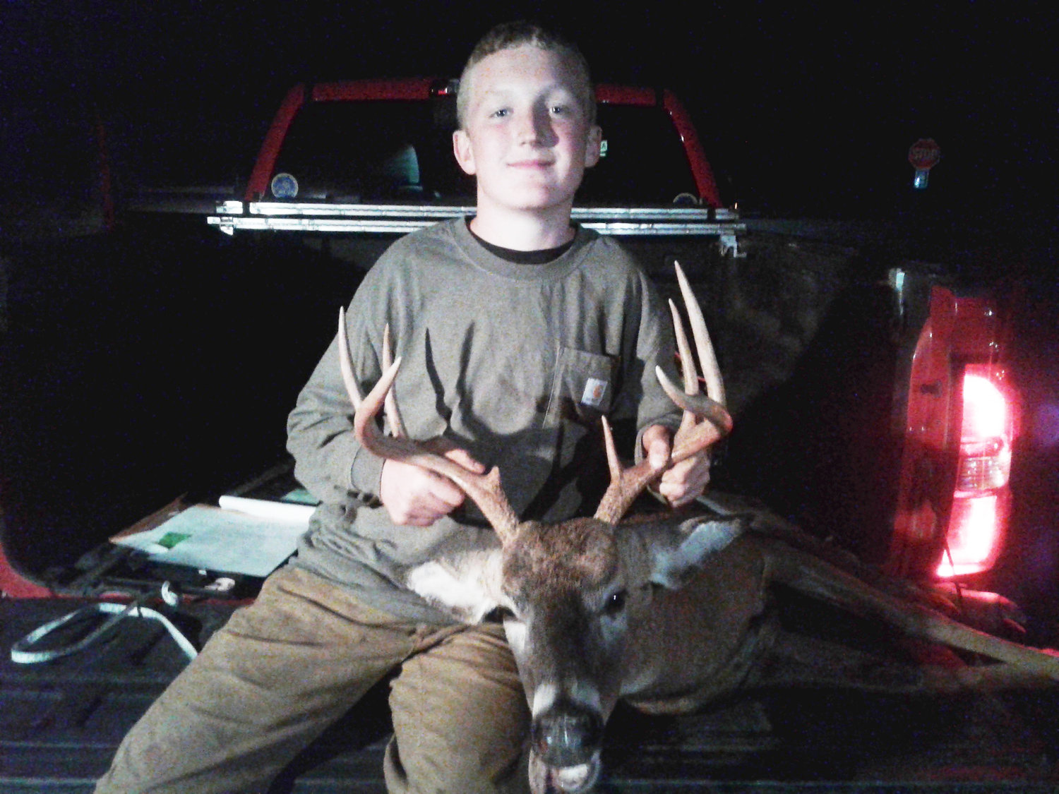 Austin Nystrom of Jeffersonville took a 7-pointer that scored 199.75. The buck weighed 143 pounds