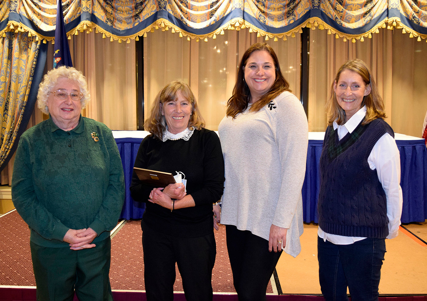 2021 Recipients: (left to right) Gail Lenkiewicz, Patti Casey, Barbi Neumann-Marty, and Audrey Garro