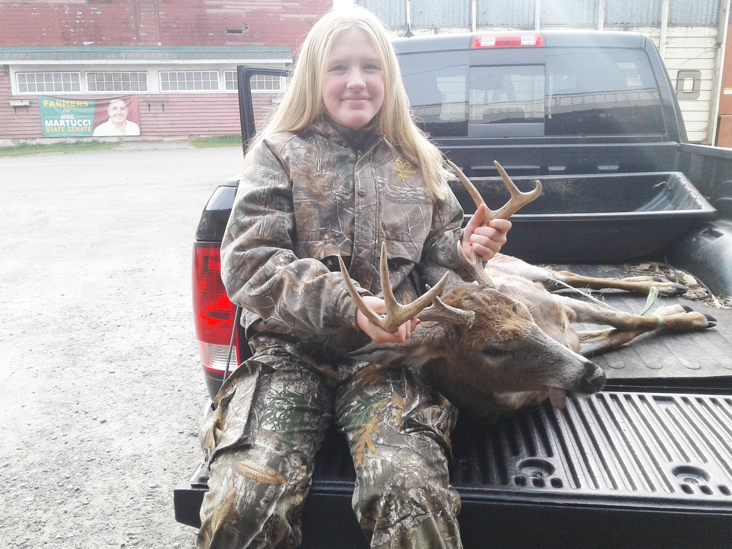 Shelby Stephenson took an 8 pointer in the Town of Neversink on November 11. The buck weighed 132 pounds and scored a 57.5.