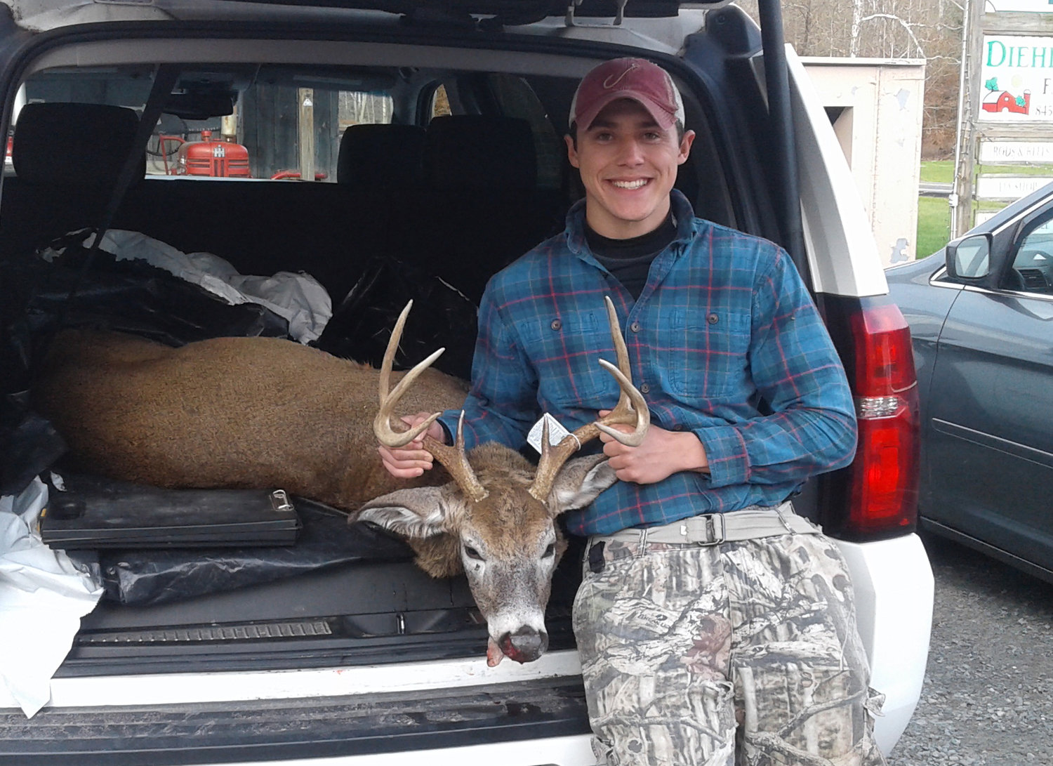 Henry Peters bagged this nice 8-pointer on opening day in the Town of Fremont. It scored 63.25 in the Big Buck Contest.
