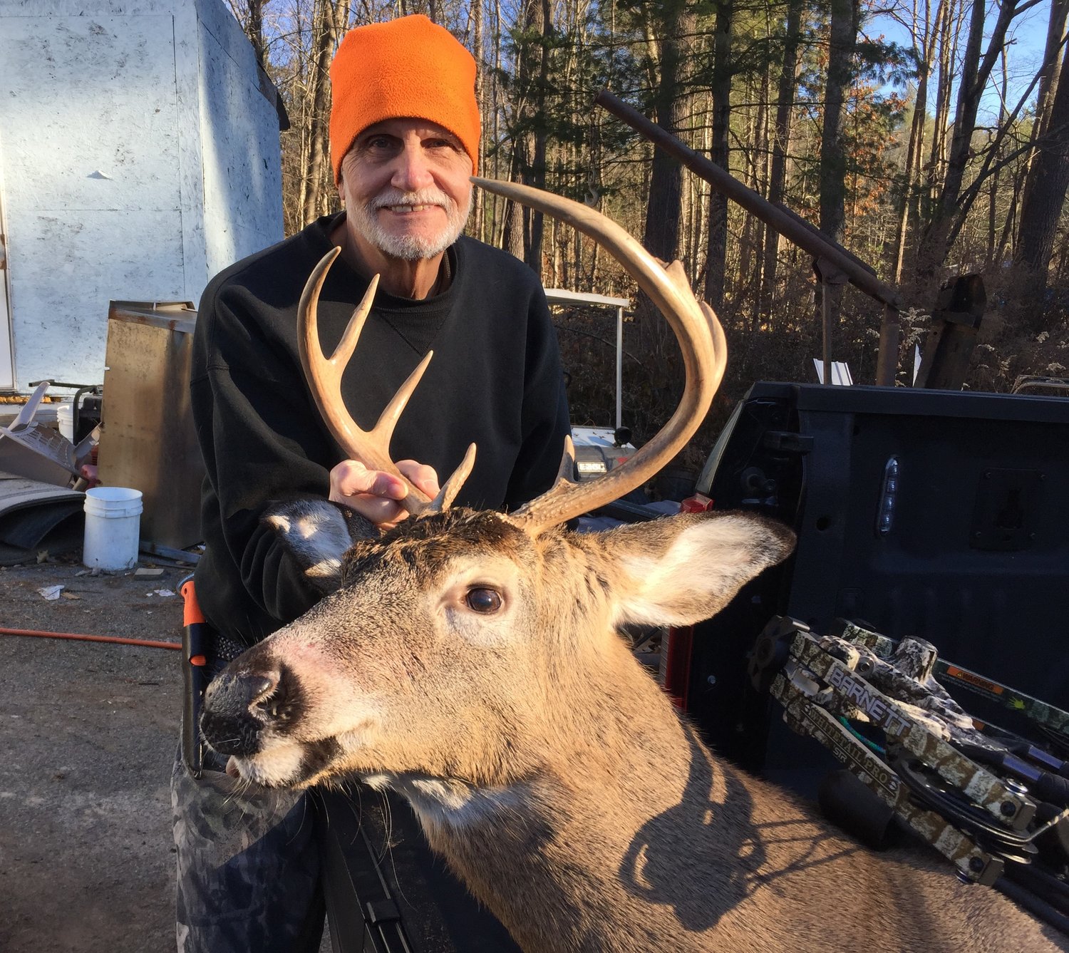 Patrick Cummins took an 8-pointer with a crossbow on November 24. The buck was harvested in Woodbourne.