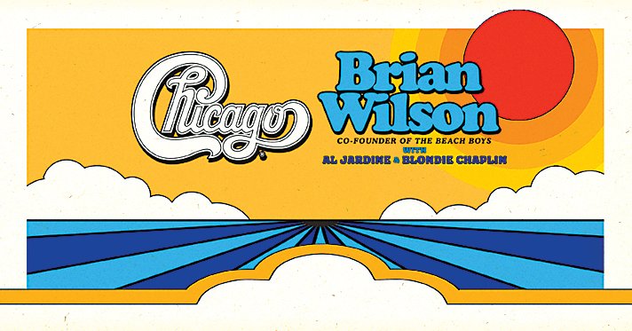 The co-headlining 25-city tour, with both Rock ‘n Roll Hall of Fame inductees, brings together the timeless music of Chicago and the classic sounds of Brian Wilson.
