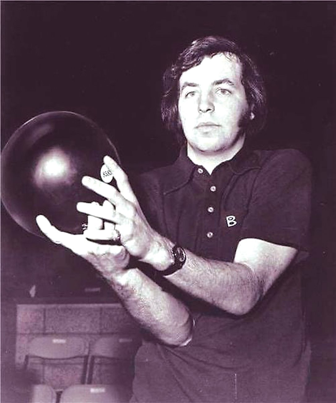 The late Mark Roth during his younger years bowling in the Professional Bowling Association tour.