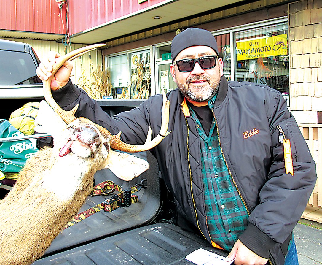 Edgardo Beltran harvested an 8-pointer while hunting in Sullivan County on November 20. The buck had 17 and 20-inch beams and a 17-inch spread to score a 62 in the Big Buck Contest.
