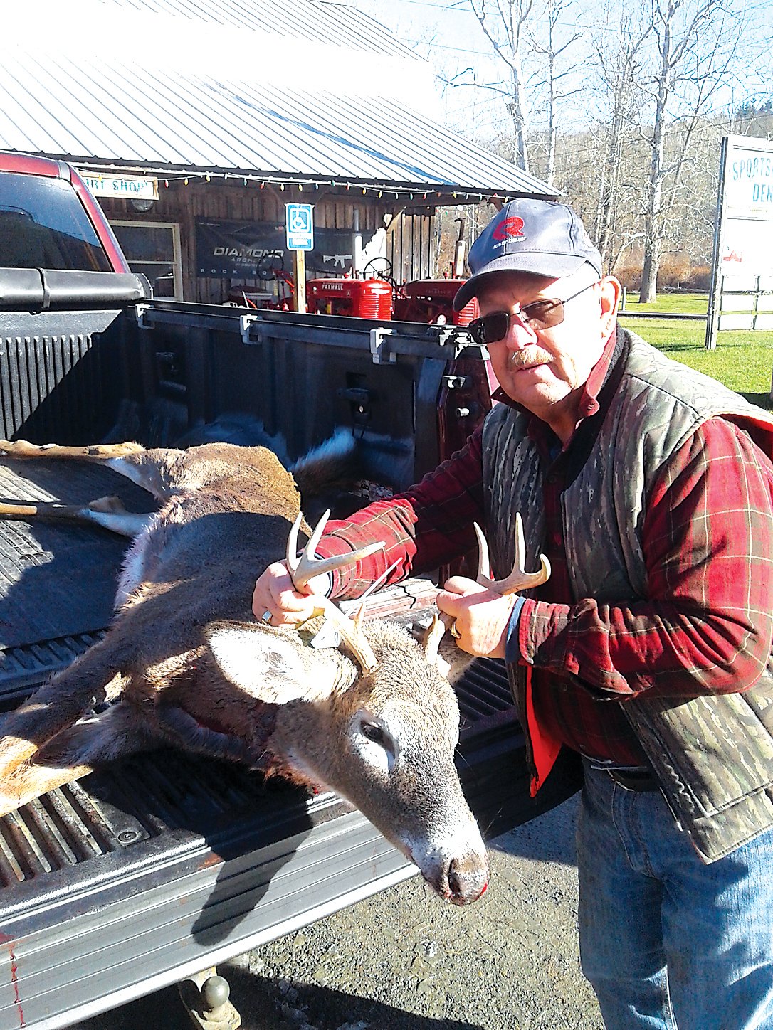 Harry Edwards harvested an 8-pointer in the Town of Neversink. Weighing in at 114 pounds, the buck scored a 47.75.