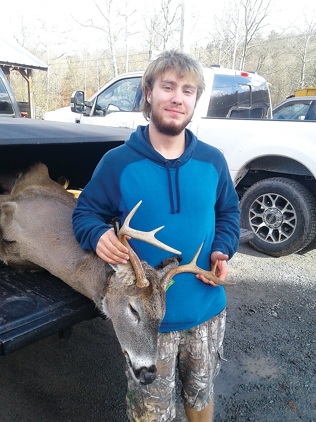 Jarod Hellerer took a 6-pointer in the Town of Liberty. The buck scored a 59 and weighed 133 pounds.
