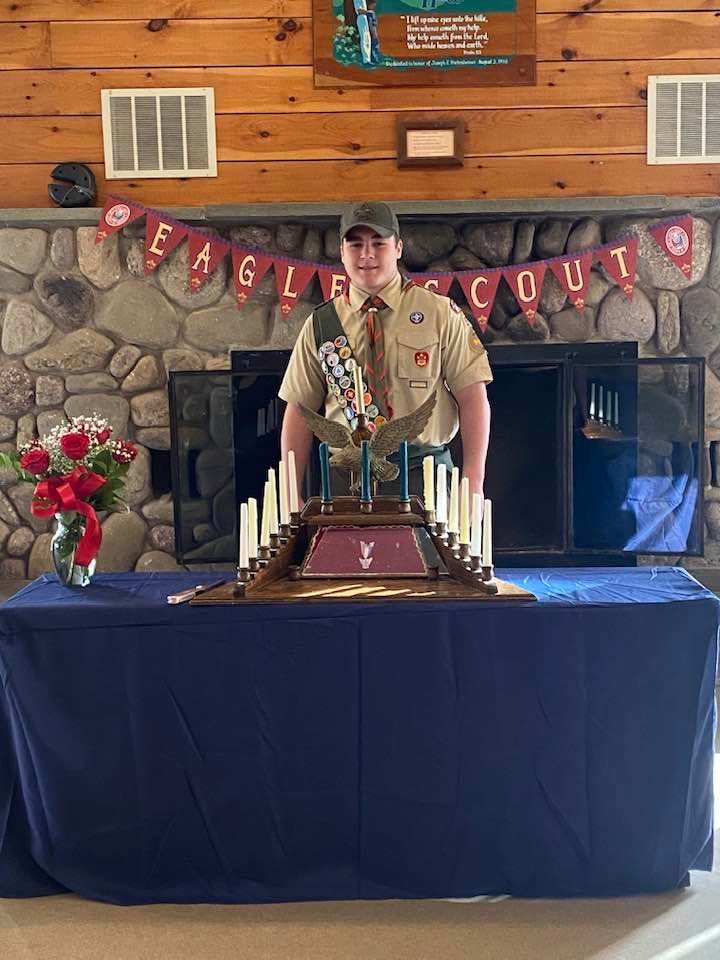 Dylan Poley of Neversink Boy Scout Troop 97 was awarded his Eagle rank at his recent Court of Honor.