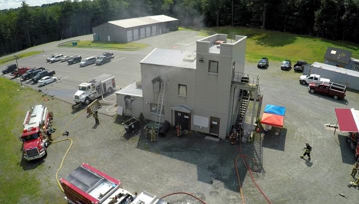 Sullivan County Fire Training Facility in use.