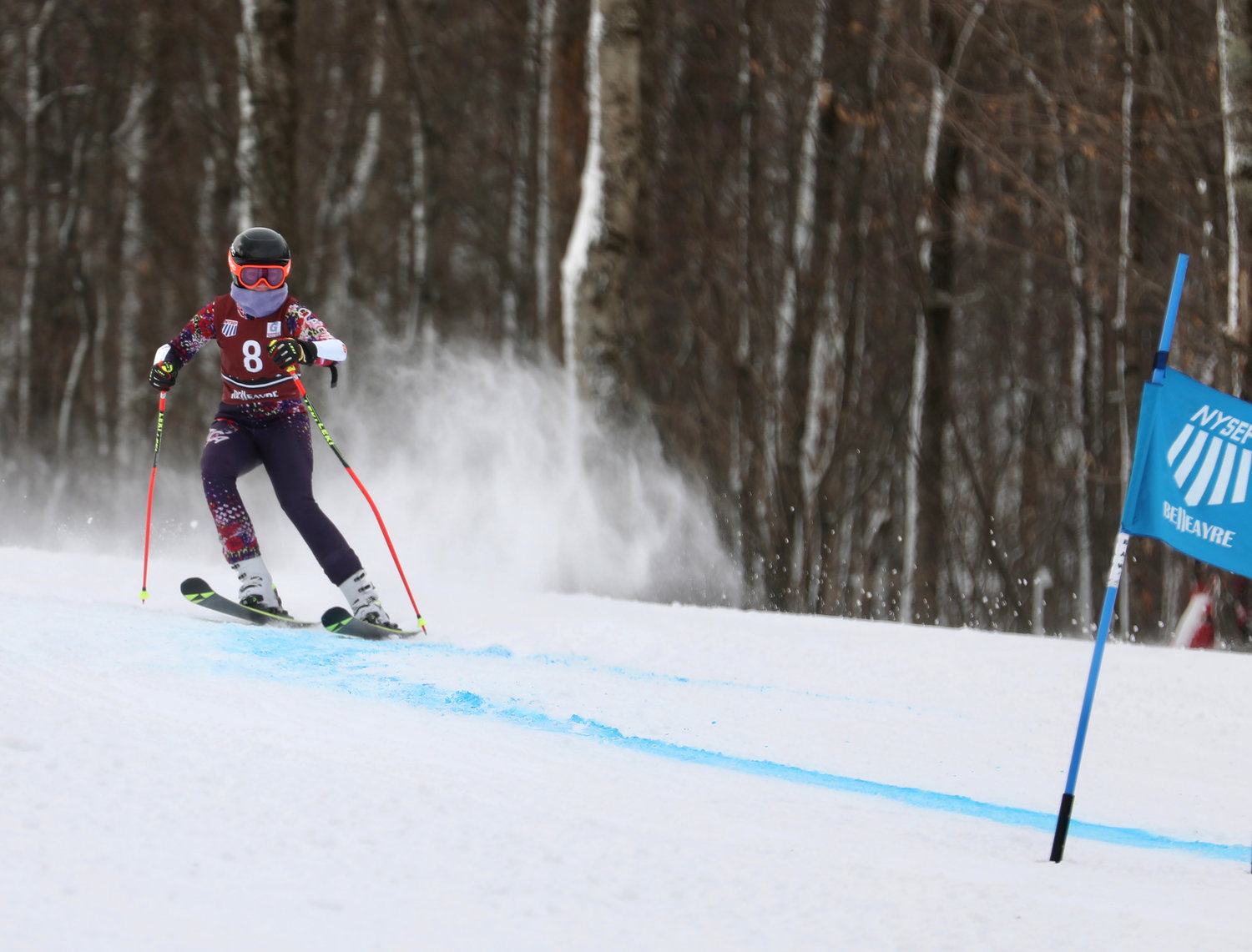 Fellow Lady Panther Harly Taylor took second in the day’s races among the girls skiers.