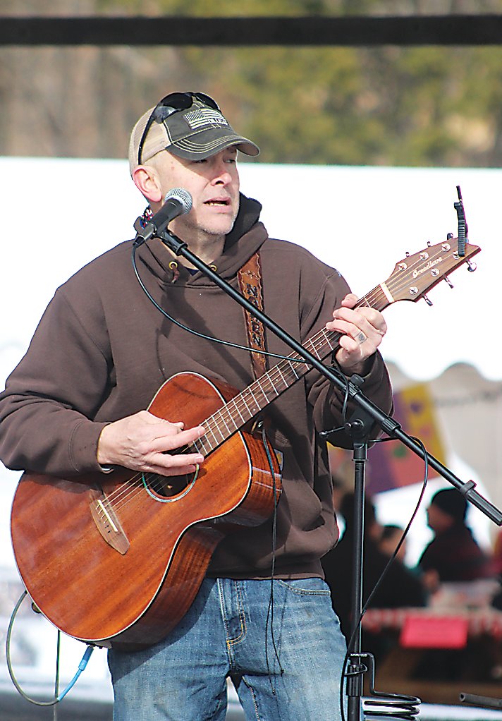 Guitarist Jesse Noren performed for Winterfest attendees.