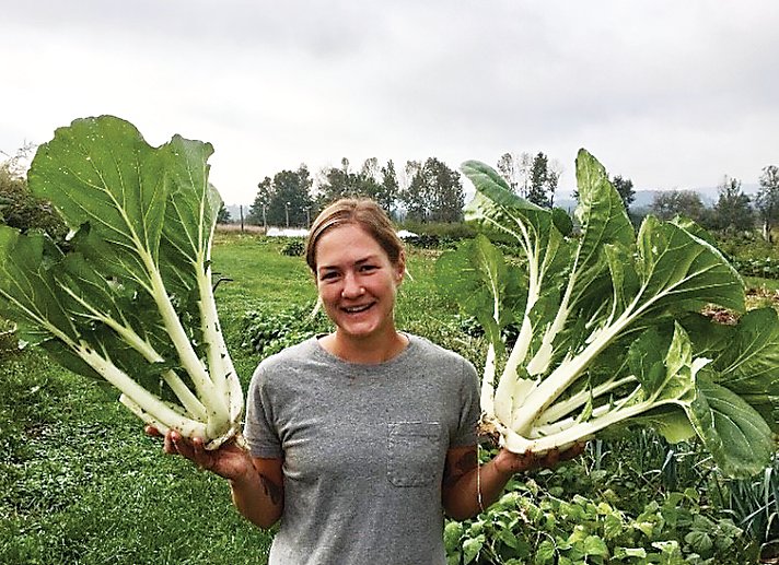 Megan Greene, Head Farmer at New Hope Community’s Hope Farm, uses her skills and experience to assist in growing the agricultural scene on campus.