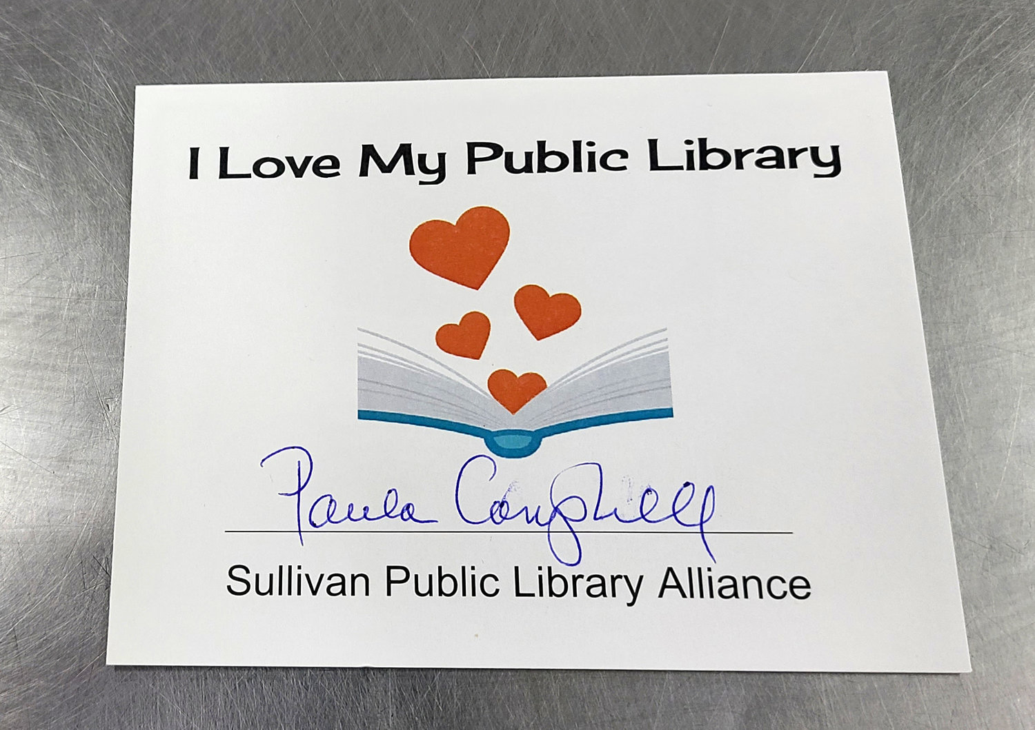 In recognition of National Library Week April 3rd-9th Peck’s Market and the Sullivan County Public Library Alliance are giving shoppers an opportunity to make a donation, in any amount then sign a “I Love My Library” fundraising tag that will be displayed in the local Market. Funds raised will be used by the County’s nine public libraries to underwrite their community programs.