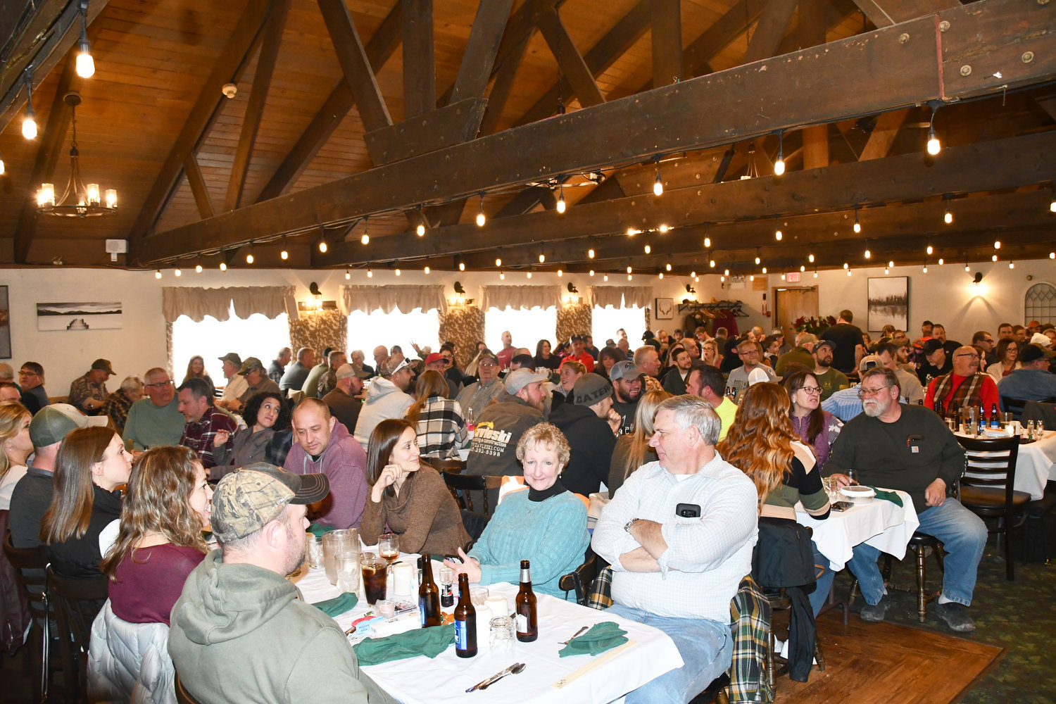 The Rockland House’s main dining room was filled to capacity as nearly 200 people attended the fundraiser.