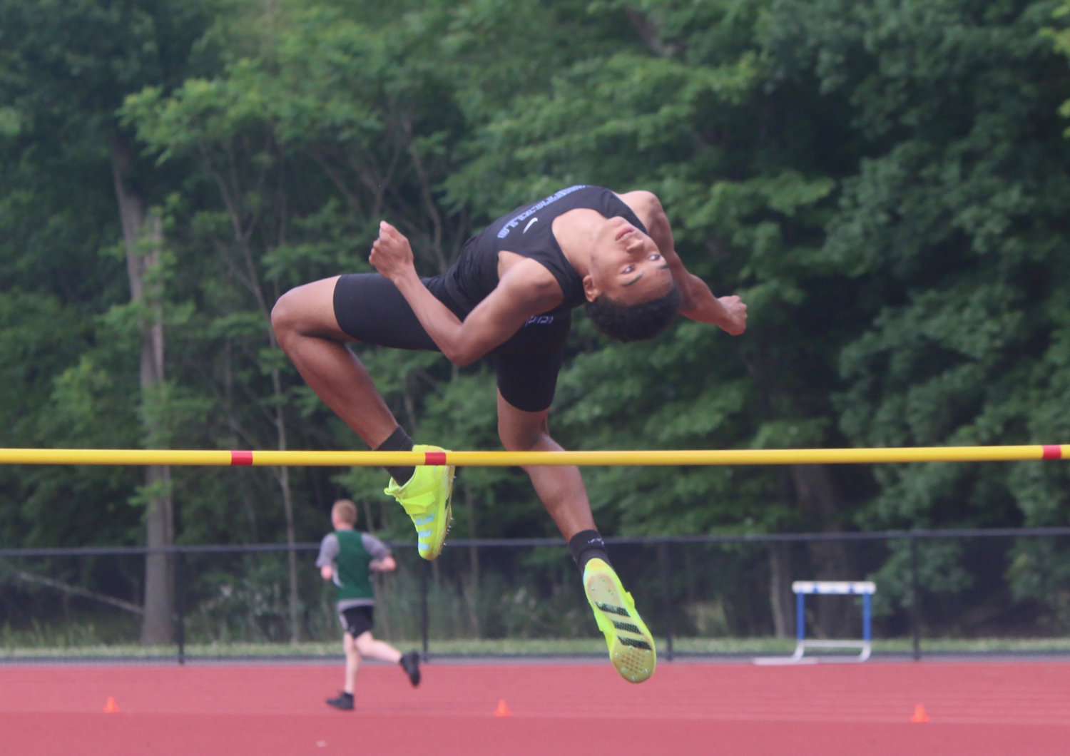 Coming off an impressive basketball season, Monticello’s Jadden Bryant resumes his fine jumping exploits. He won the Triple jump and took third in the high jump.