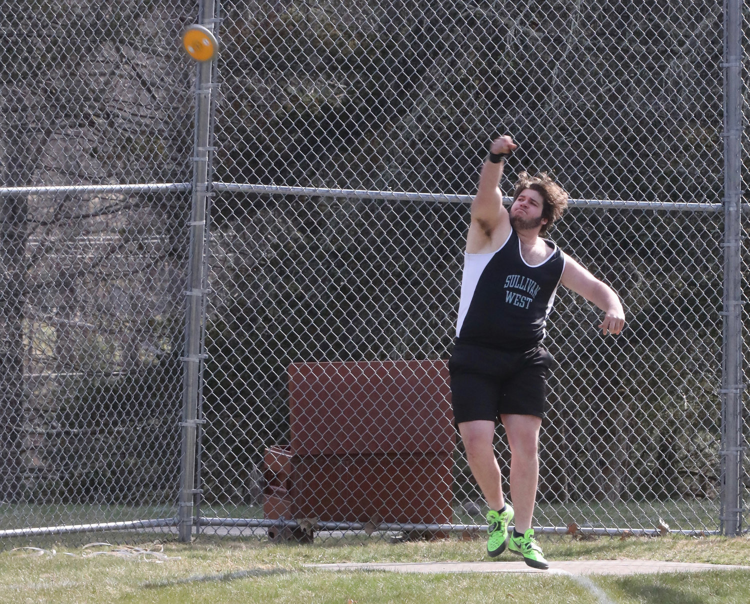 Sullivan West’s Chris Campanelli took first in the discus and the shot put. He is currently ranked first in all of Section 9 in the shot put and second in the discus.