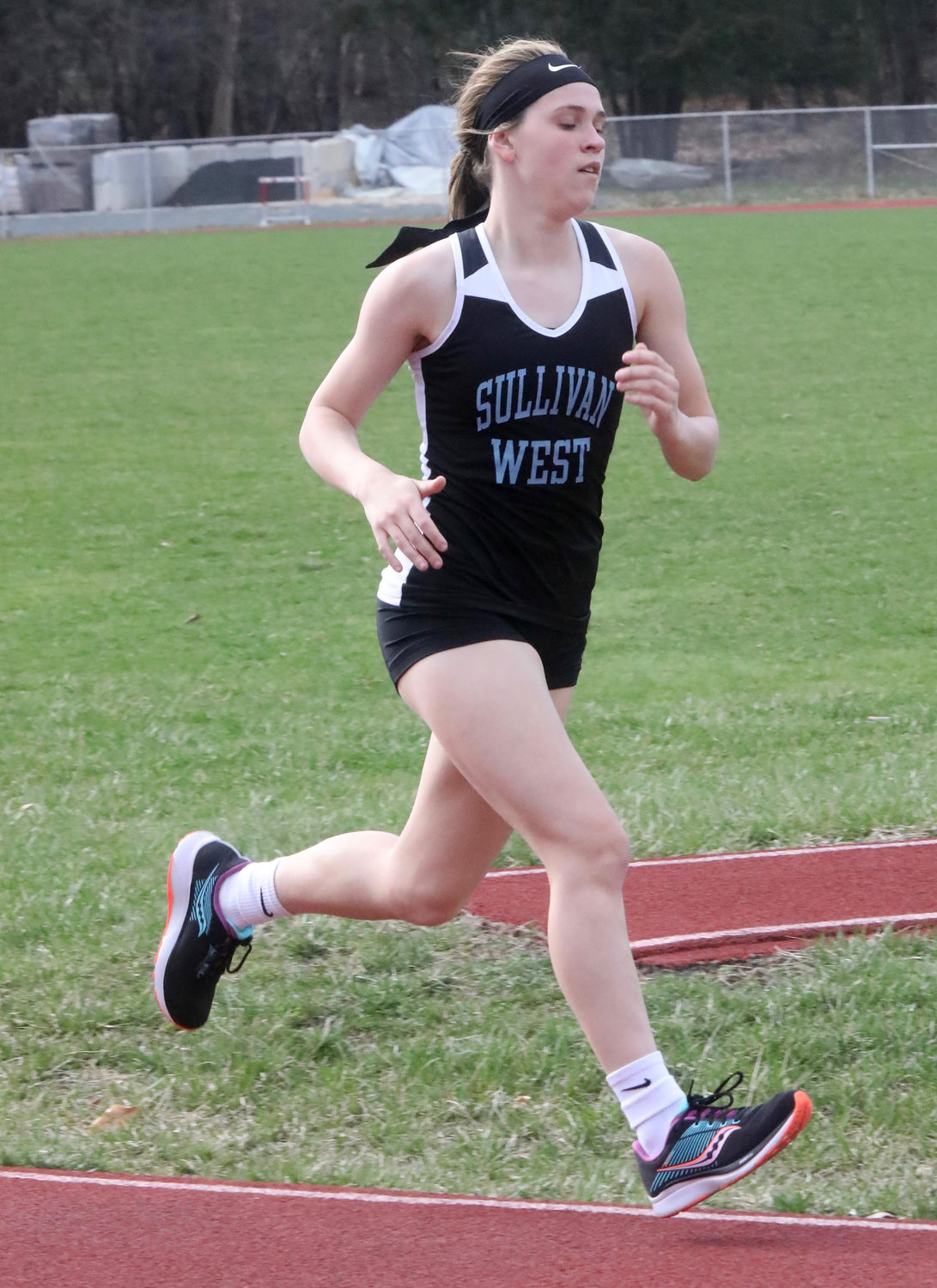 Sullivan West’s Grace Boyd helped propel the Lady Westies to the big win over Tri-Valley. She ran a leg in the winning 4x800 relay and won the 1500, 800 and 3000.