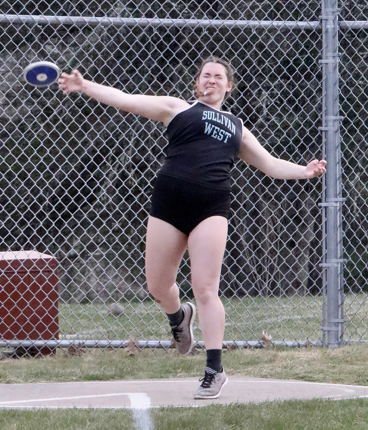 Sullivan West’s Kathryn Widmann took sixth in the discus and second in the shot put.
