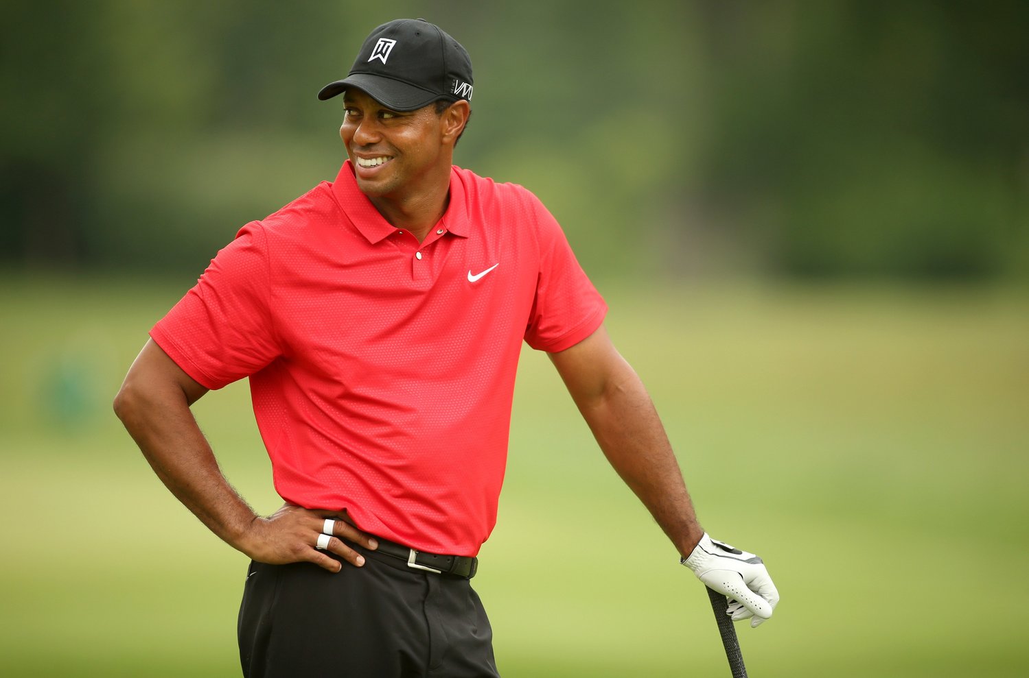 Tiger Woods was spotted in Oklahoma for a practice round at Southern Hills ahead of the PGA Championship in May.